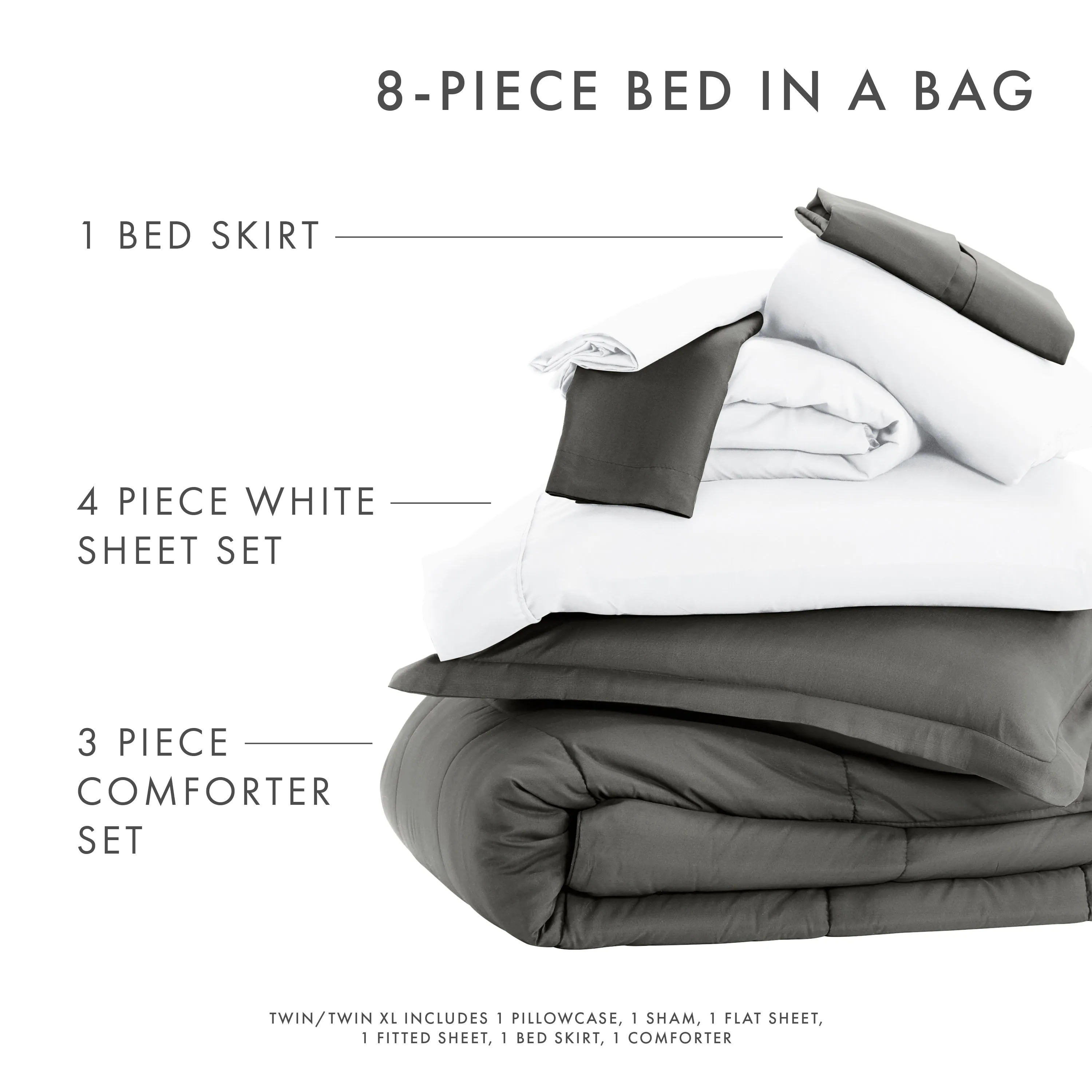 8-Piece Down-Alternative Comforter Set