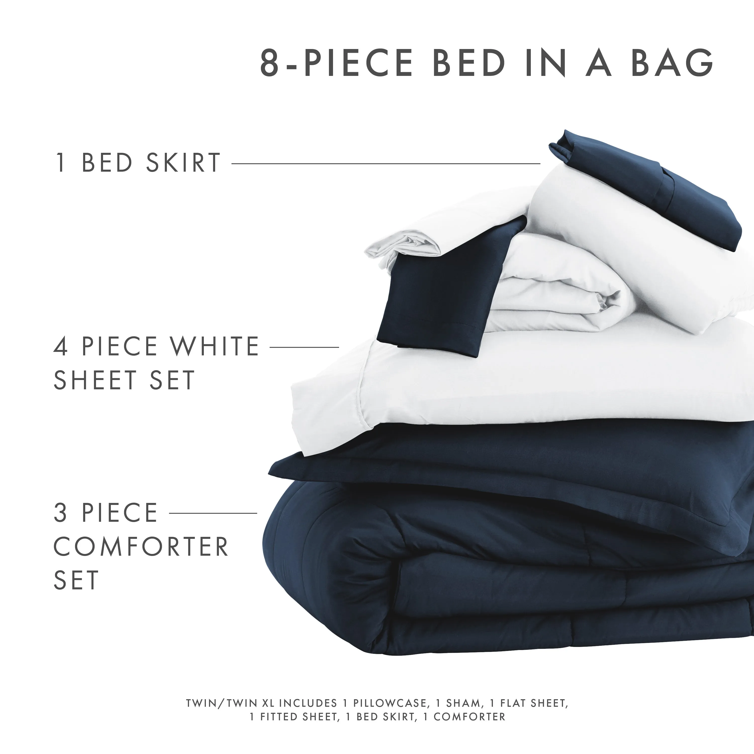 8-Piece Down-Alternative Comforter Set
