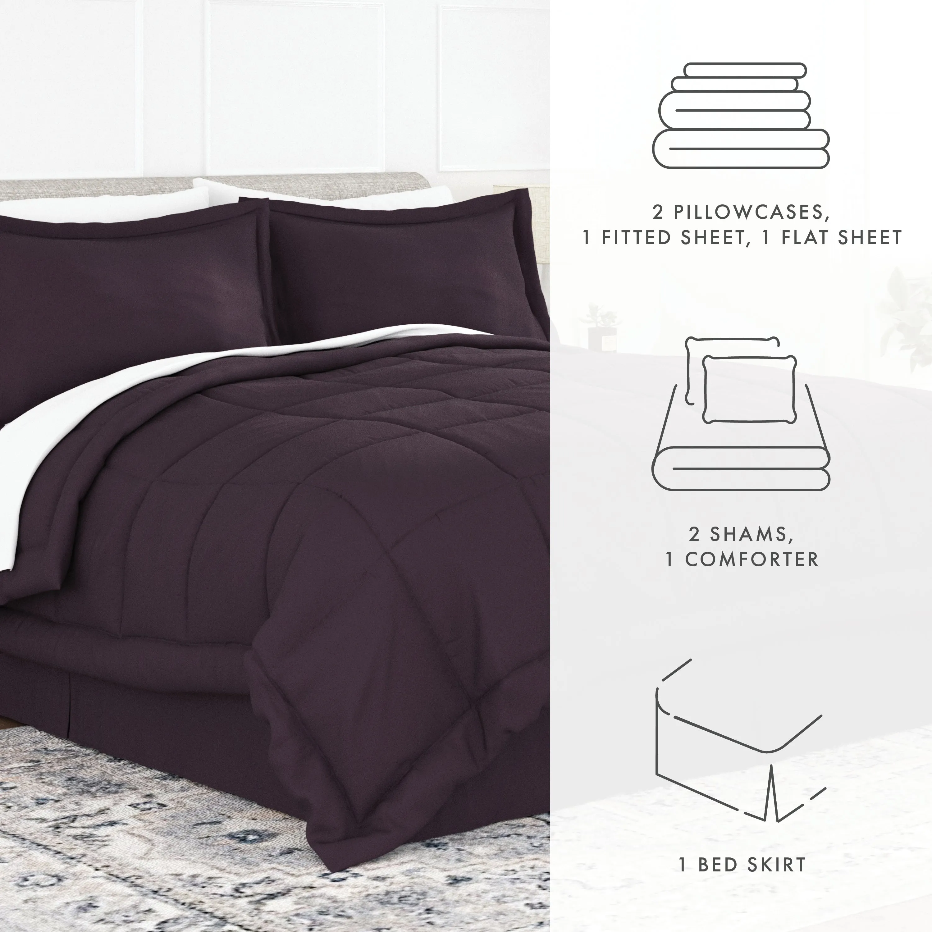 8-Piece Down-Alternative Comforter Set