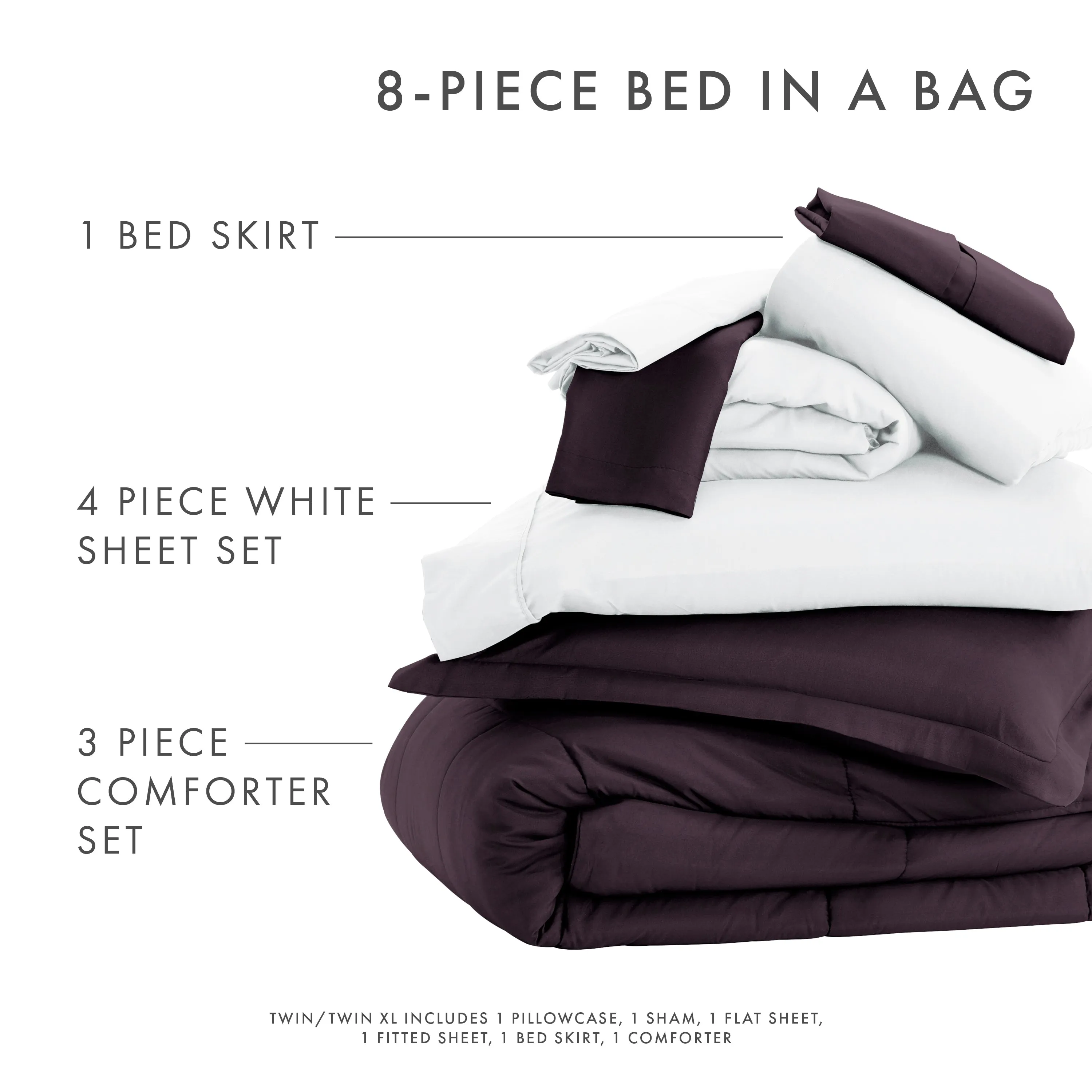 8-Piece Down-Alternative Comforter Set
