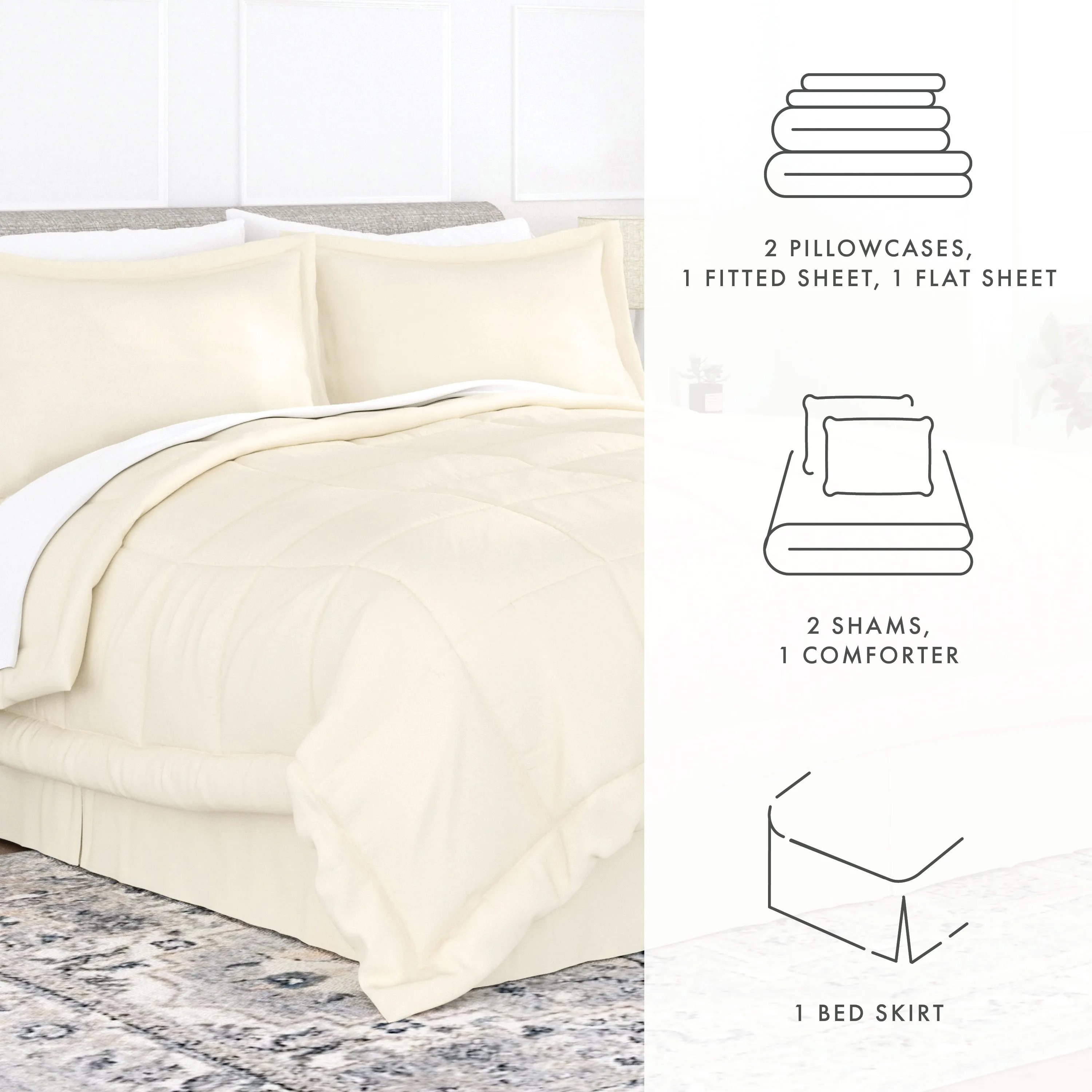 8-Piece Down-Alternative Comforter Set