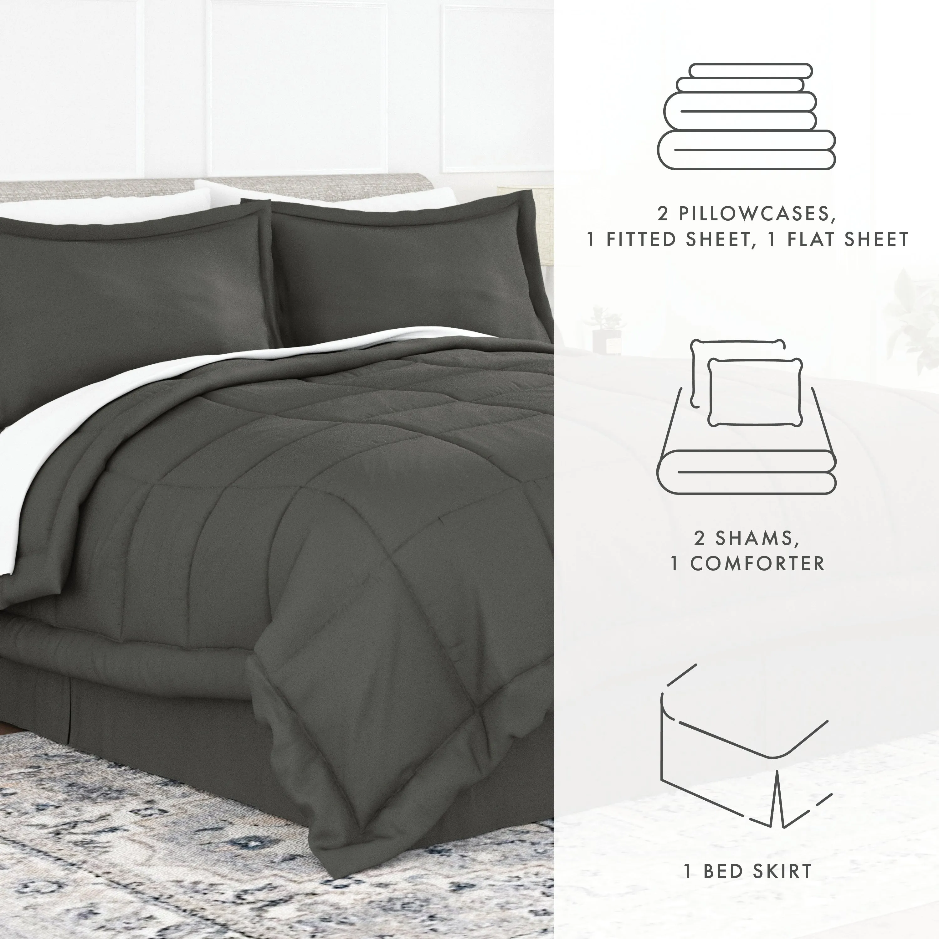 8-Piece Down-Alternative Comforter Set
