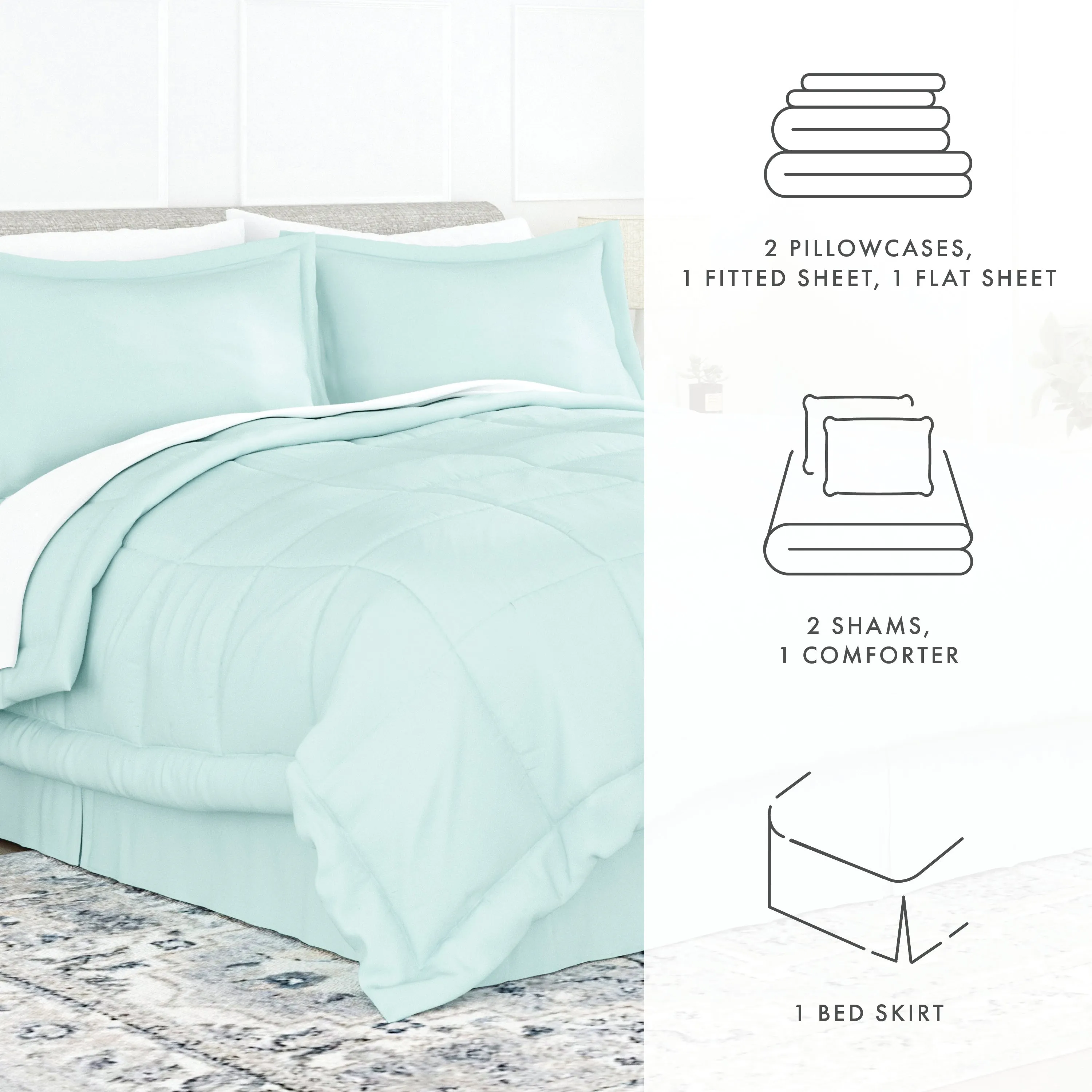 8-Piece Down-Alternative Comforter Set