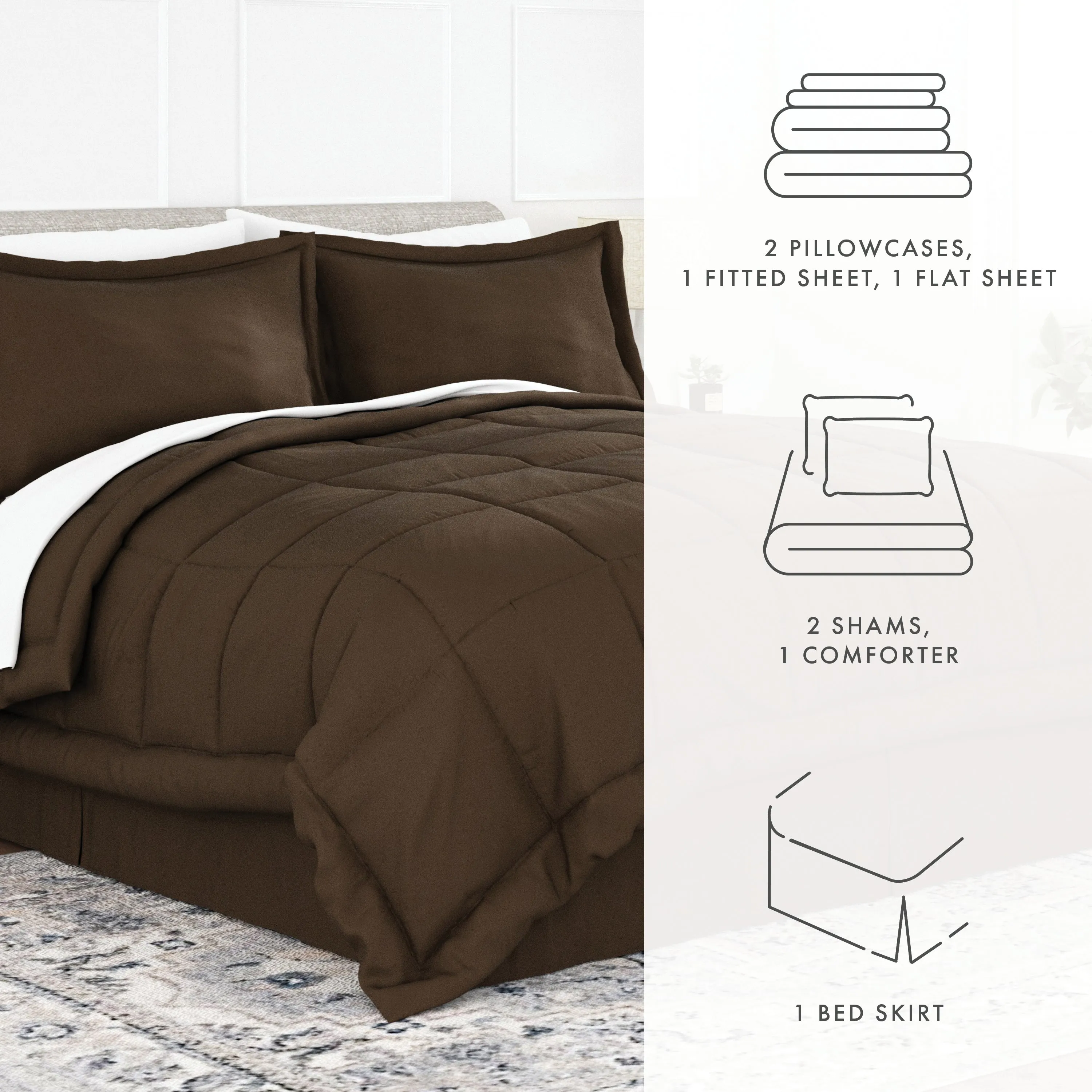 8-Piece Down-Alternative Comforter Set