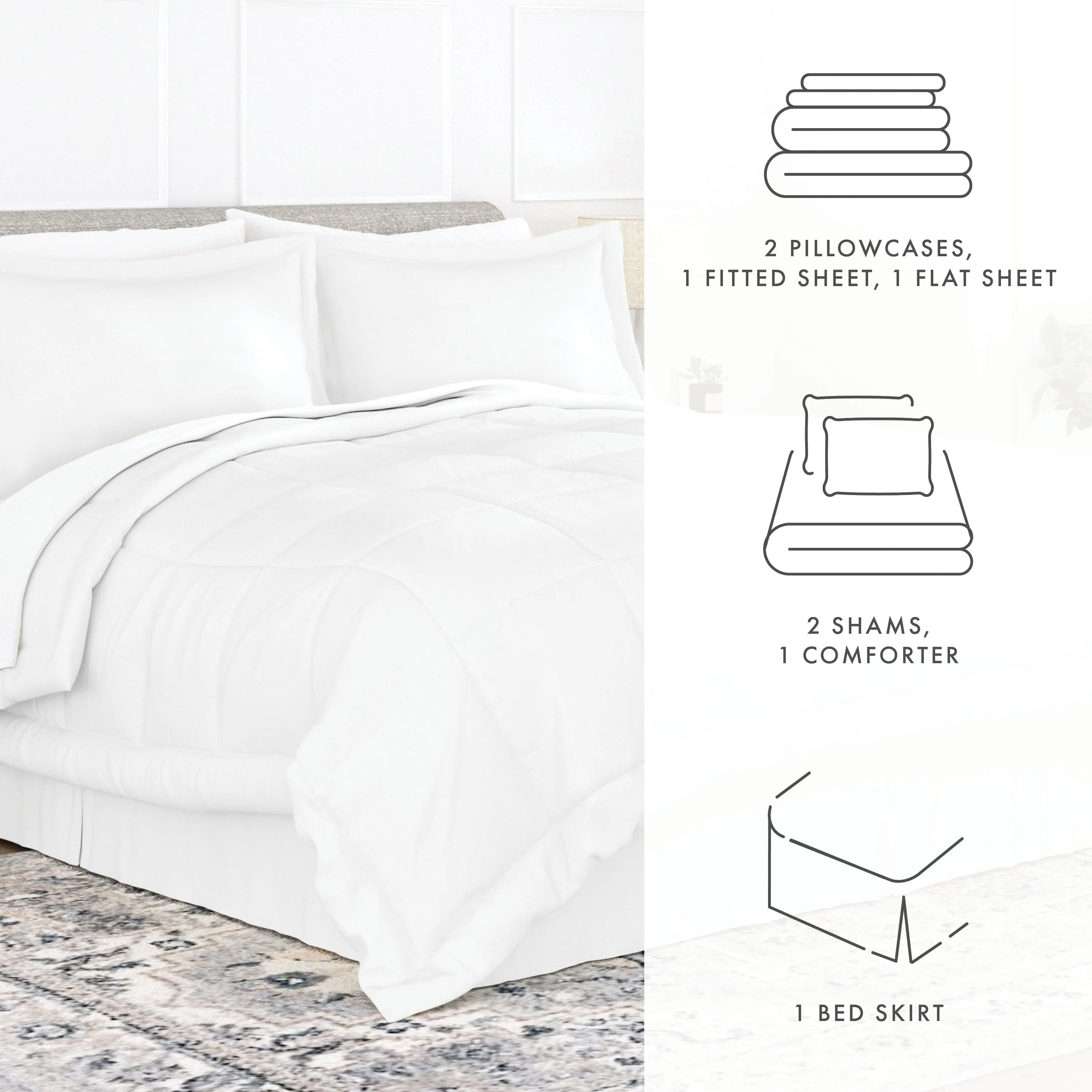8-Piece Down-Alternative Comforter Set