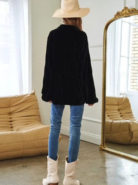 Bold Look, Textured Style Long Sleeve Button Up Shirt