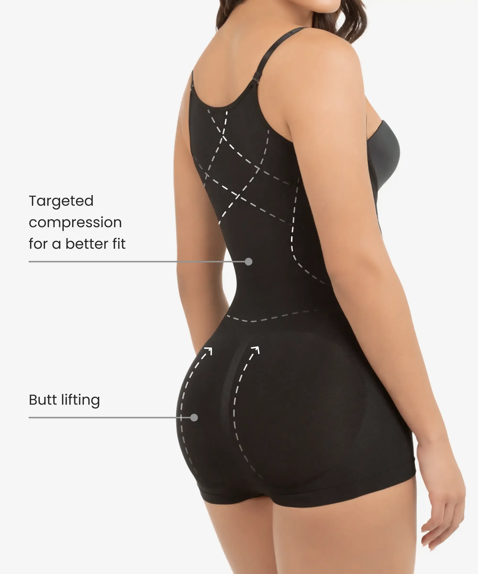 Butt-lifter slimming body shaper in boyshort seamless - Style 1584