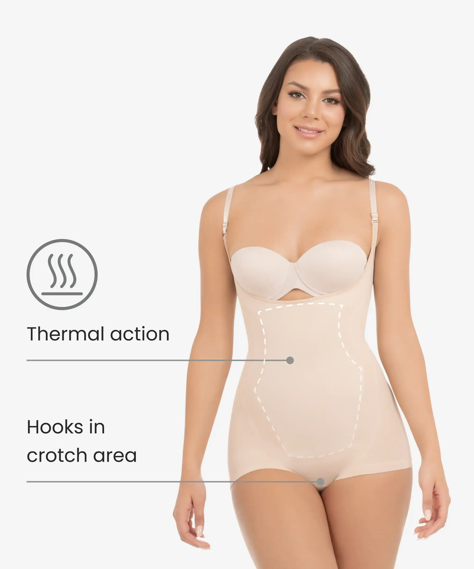 Butt-lifter slimming body shaper in boyshort seamless - Style 1584