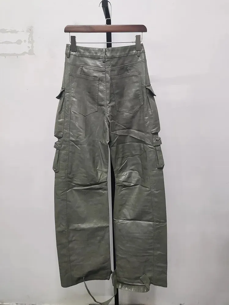 Cia Vintage Leather Cargo Pants