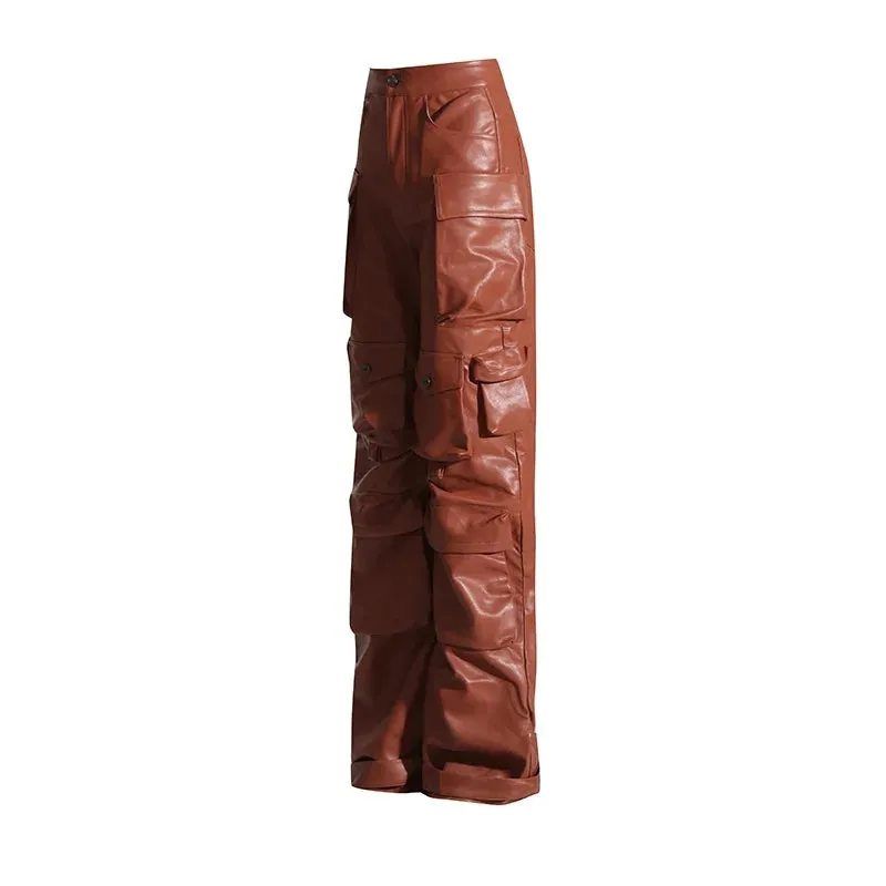 Cia Vintage Leather Cargo Pants