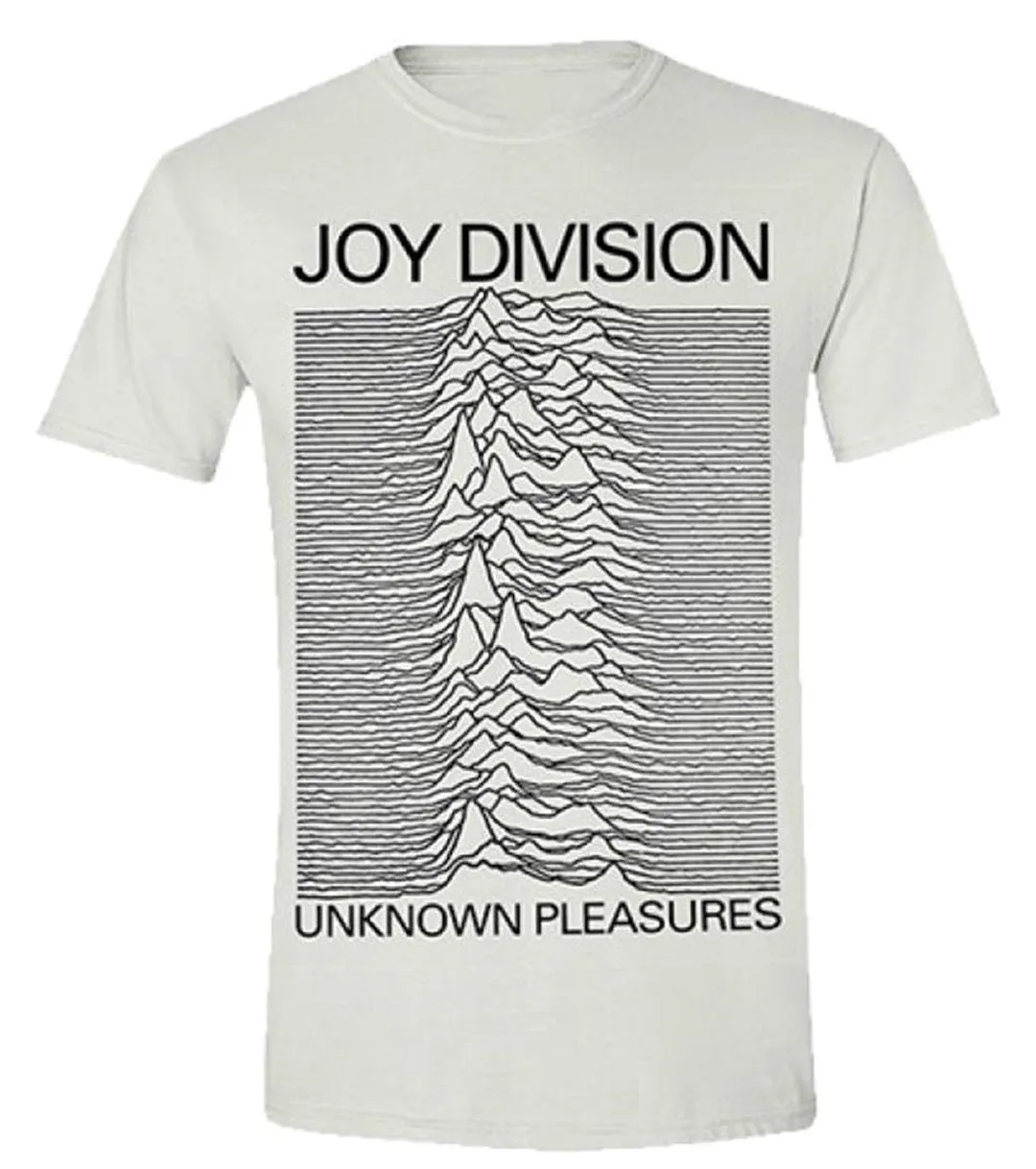 CLEARANCE - T-Shirt - Joy Division - Unknown Pleasures - White
