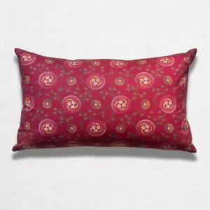 Custom Décors Barbares "Aurel Rose" Pillow with Vintage African Indigo Backing (#53)