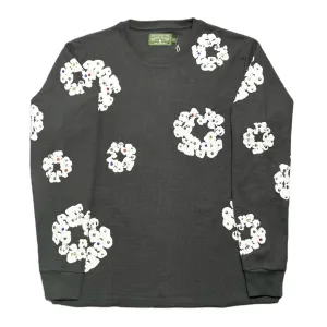 Denim Tears Rhinestone Cotton Wreath Thermal Vintage Black