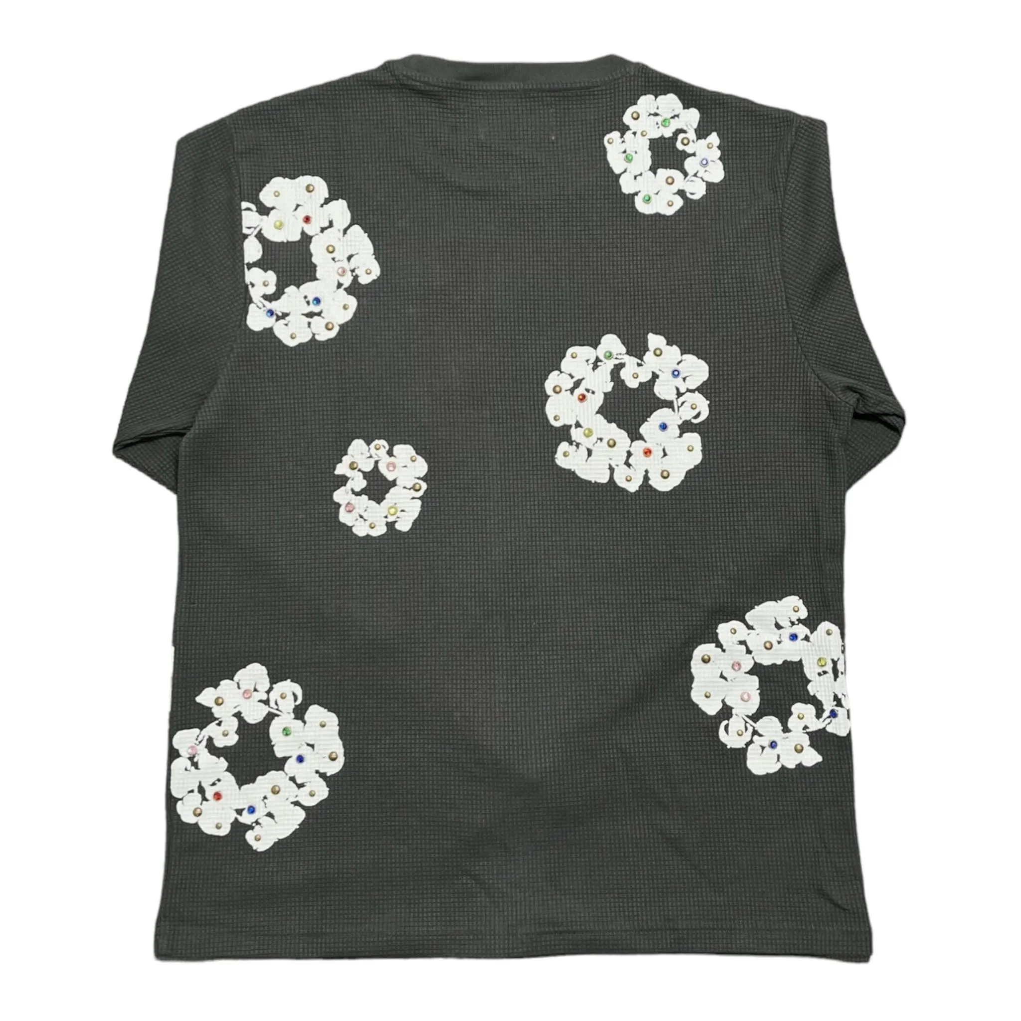 Denim Tears Rhinestone Cotton Wreath Thermal Vintage Black