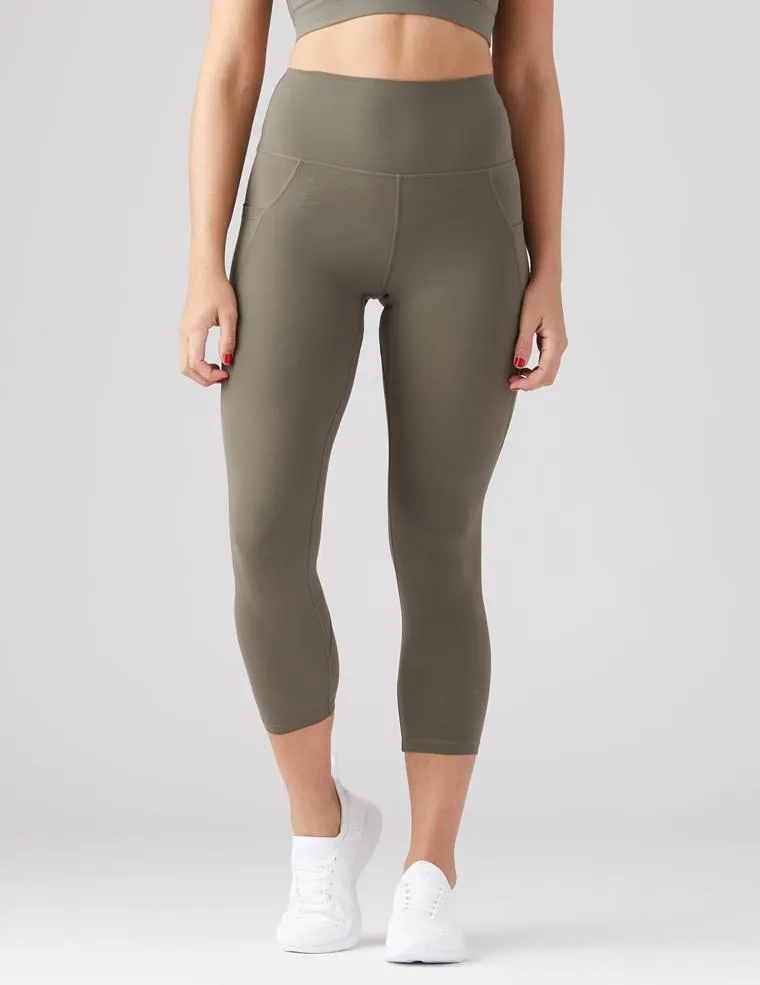 Glyder Top Notch 7/8 Leggings - Dark Moss