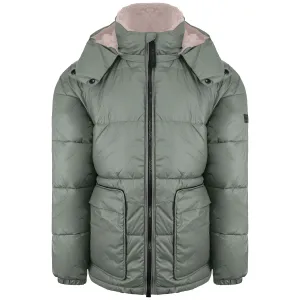 Hunter Interpid Mid Mens Grey Puffer Coat