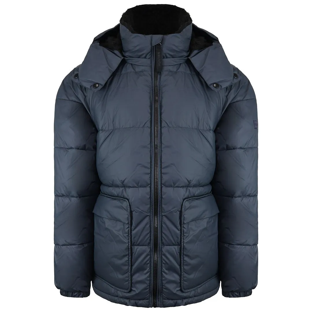Hunter Intrepid Mens Navy Puffer Coat