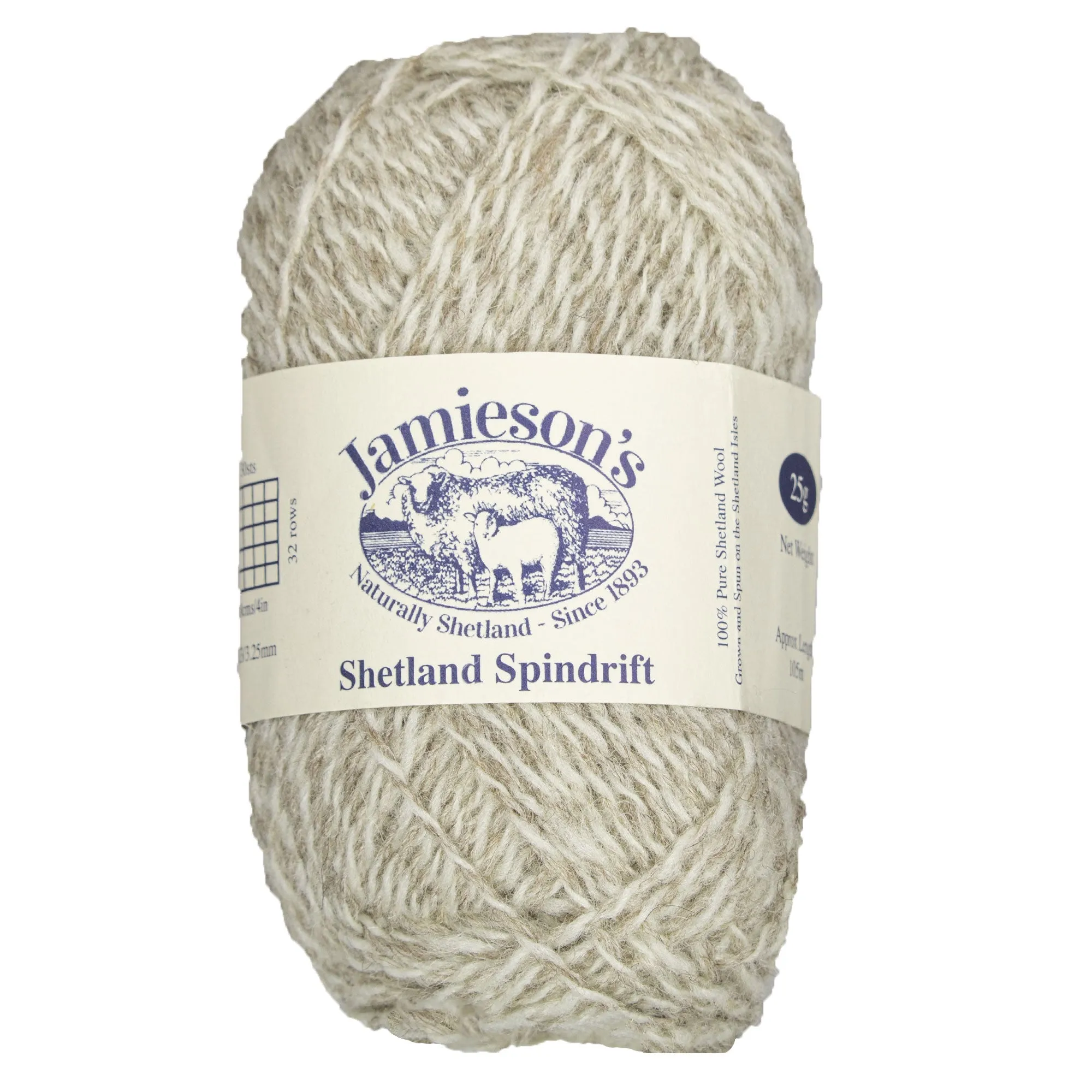 Jamieson's of Shetland Spindrift Yarn - 114 Mooskit/White