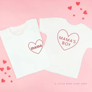 Mama / Mama's Boy (Heart Around) - Set of 2 Tees