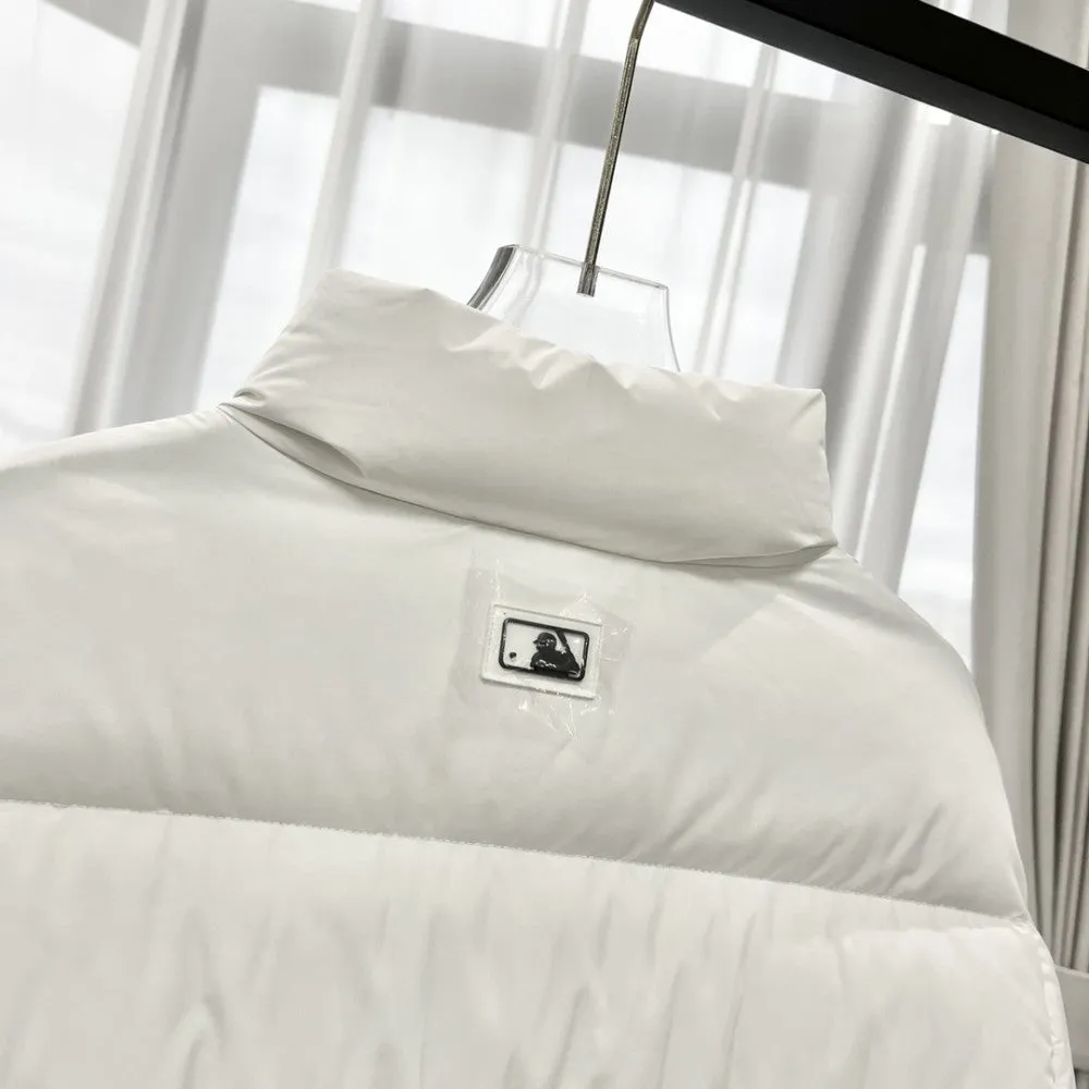 MLB White Puffer Down Jacket