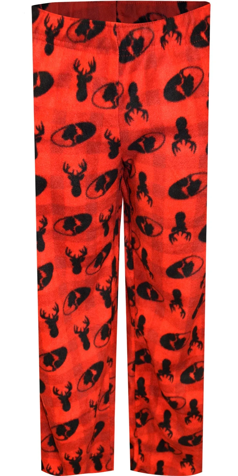 Mossy Oak Women's Red Plaid Fleece Lounge Pant