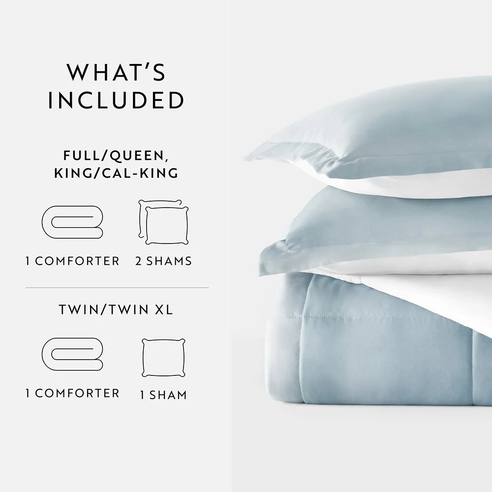 Ocean Waves Reversible Down-Alternative Comforter Set - 12 Days of Deals