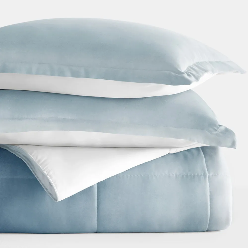 Ocean Waves Reversible Down-Alternative Comforter Set - 12 Days of Deals