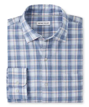 Peter Millar Long Sleeve Sanibel Spread Collar Sport Shirt