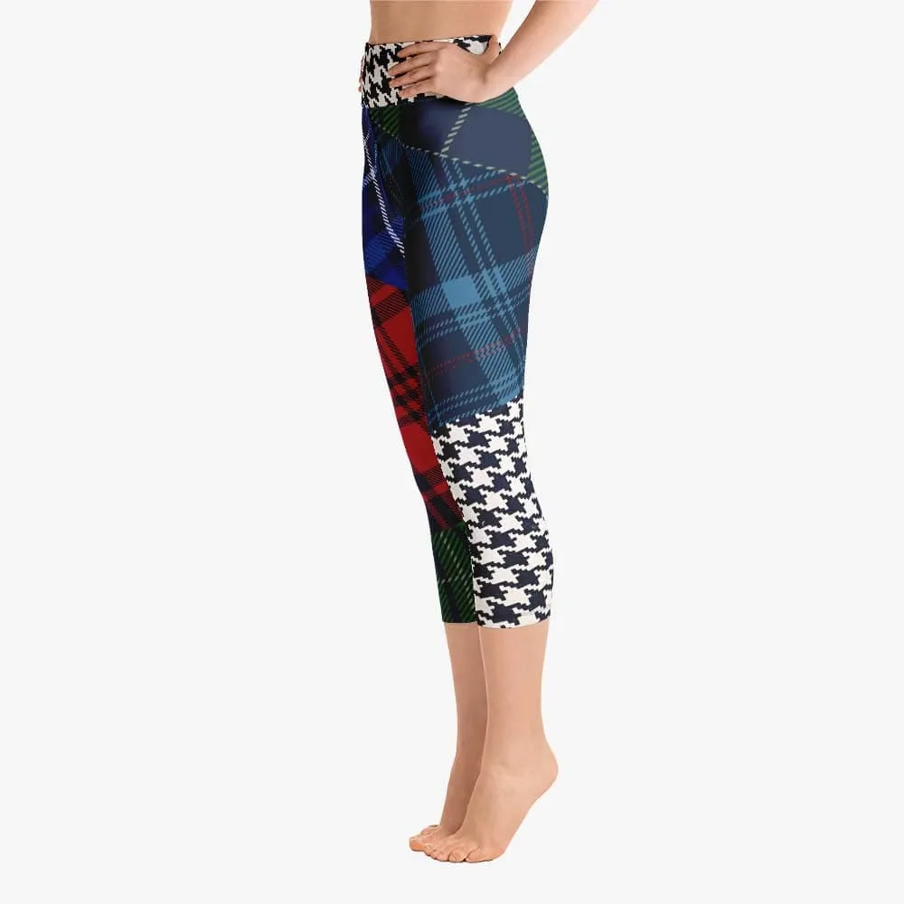 Printed Capri "Tartan Galore" Red/Green/Blue