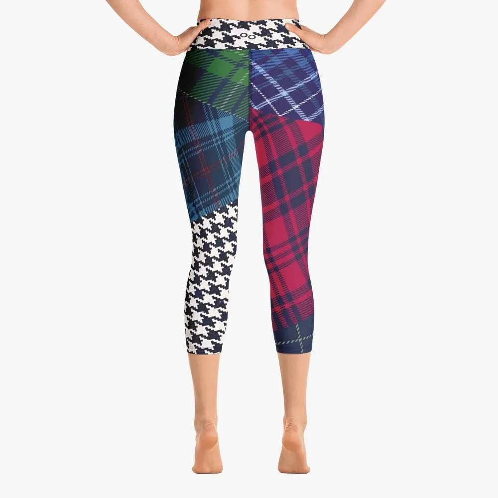 Printed Capri "Tartan Galore" Red/Green/Blue