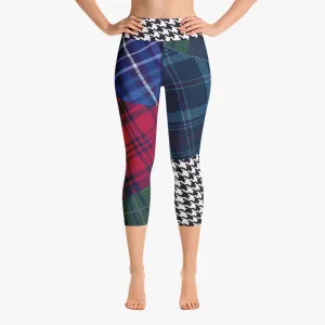 Printed Capri "Tartan Galore" Red/Green/Blue