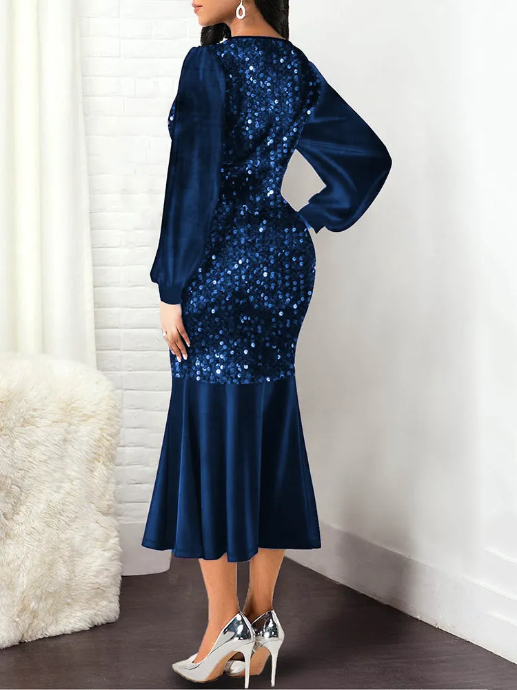 V-Neck Pit Stripes Trendy Solid Color Dresses