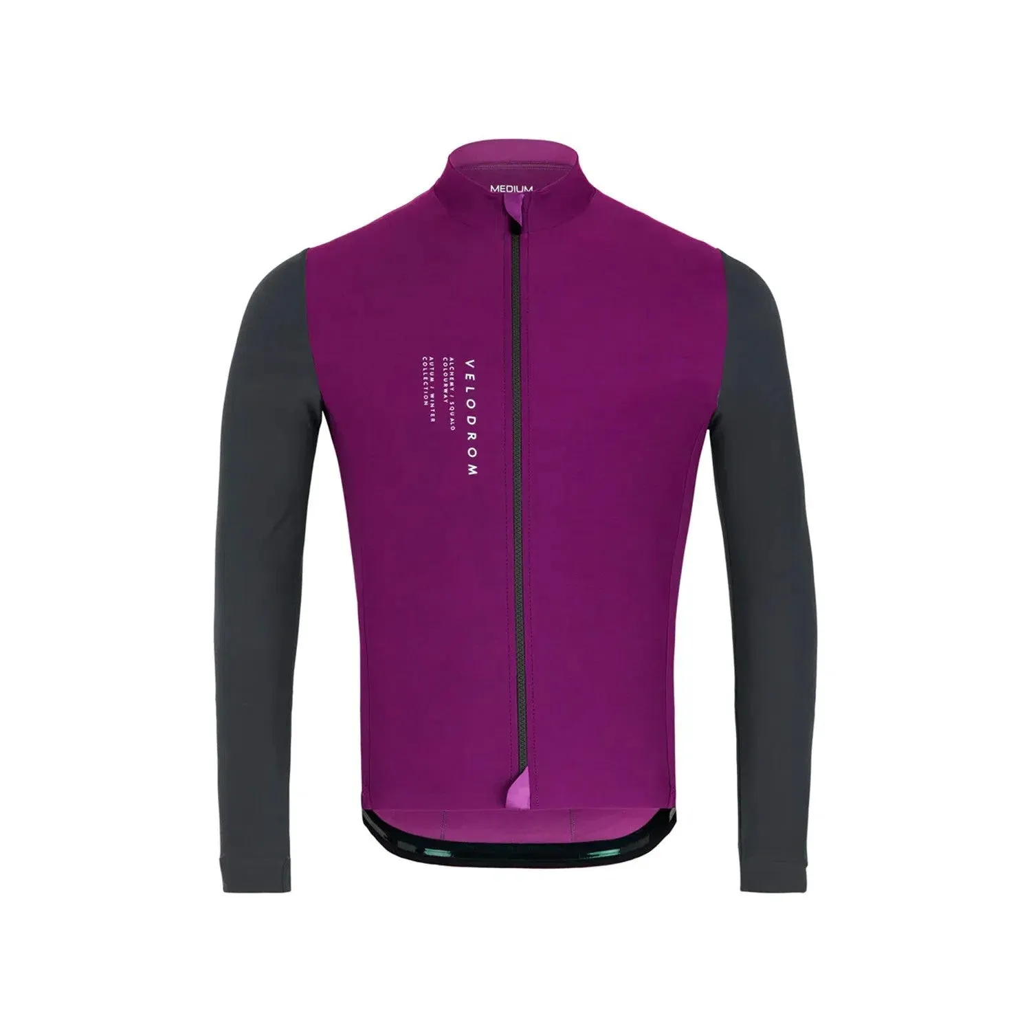 VELODROM DualC Long Sleeve Jersey - Dark Magenta/Grey