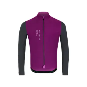 VELODROM DualC Long Sleeve Jersey - Dark Magenta/Grey