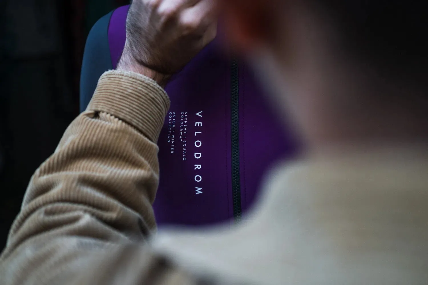 VELODROM DualC Long Sleeve Jersey - Dark Magenta/Grey