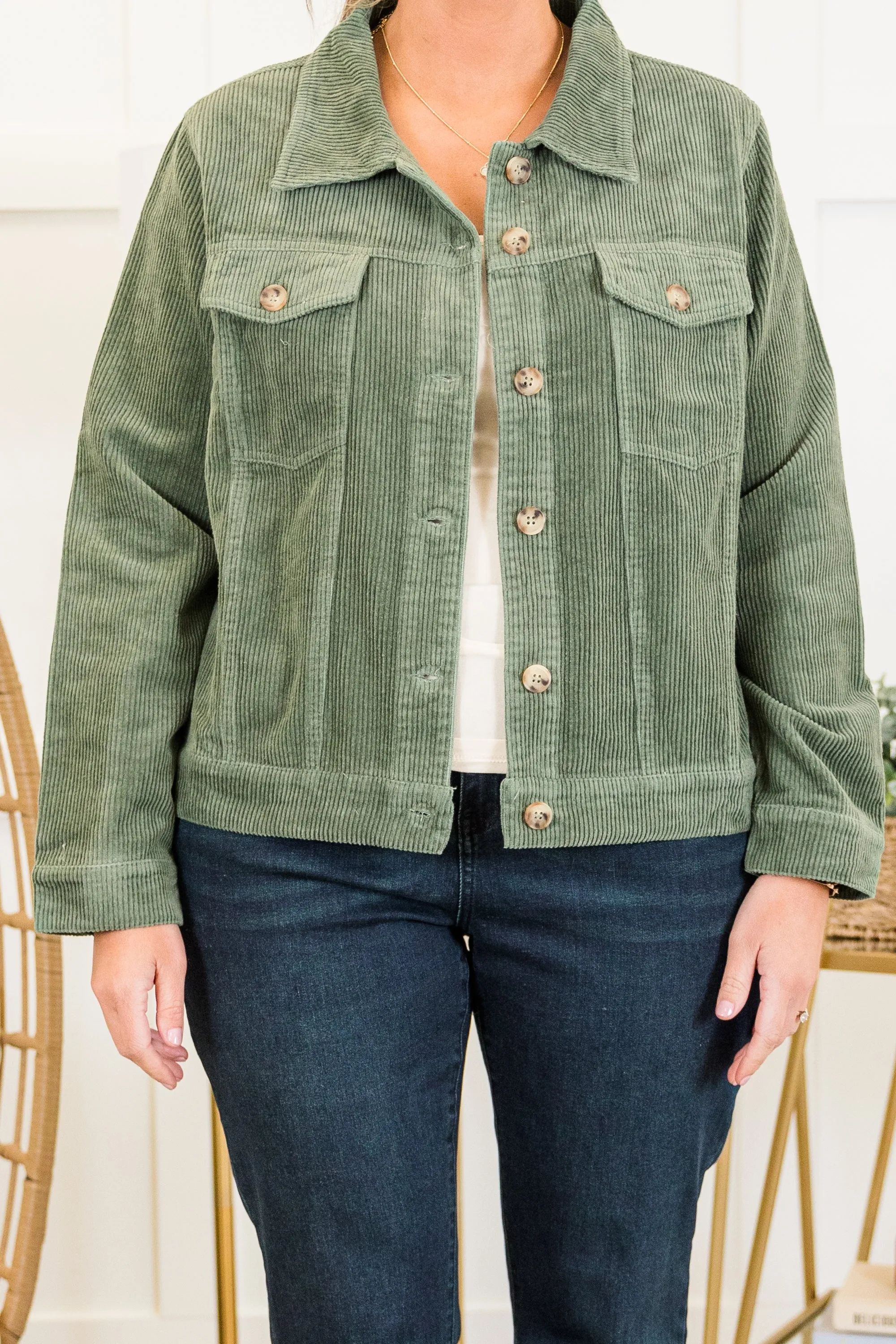 What Once Was Jacket, Olive